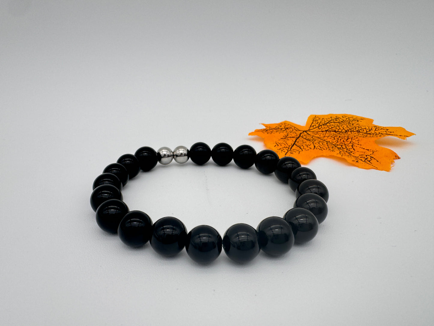 Natural Black Agate Stone Beads