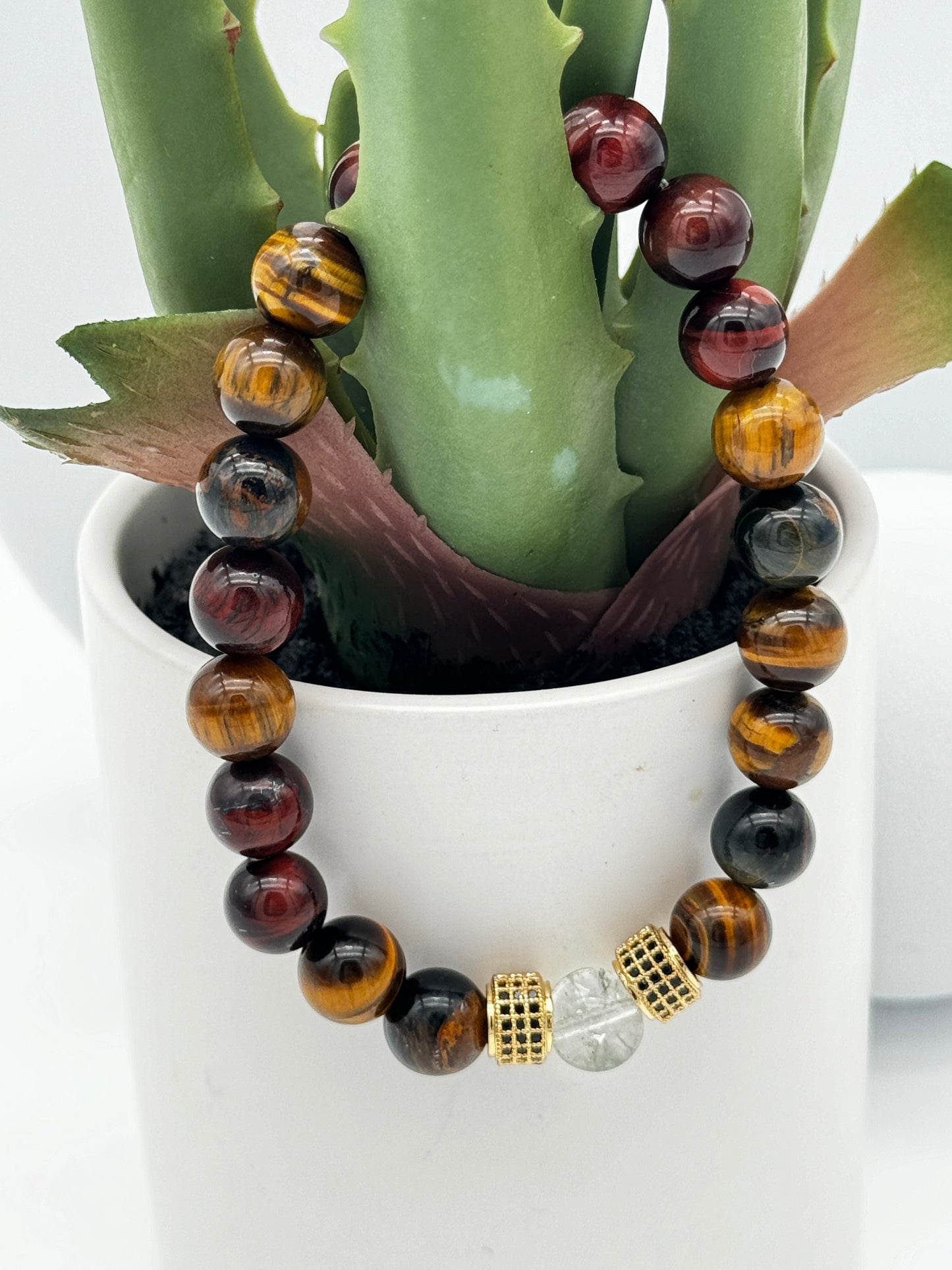 Unisex Tiger Eye Bracelet