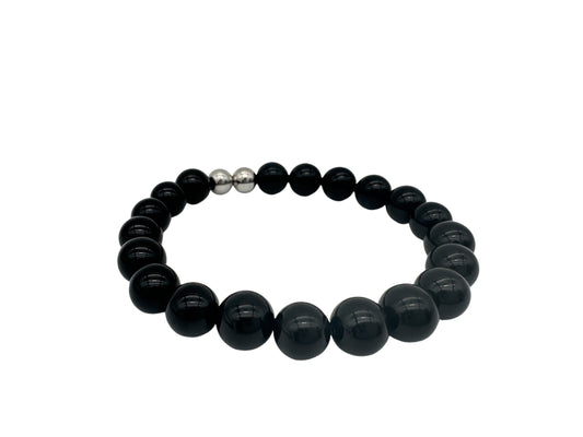 Natural Black Agate Stone Beads